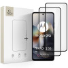 Tech-Protect Glass Fit+ Ενισχυμένο Γυαλί για Motorola Moto G56 5G (2 τεμ.), Μαύρο