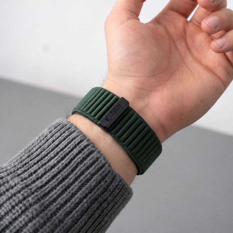Tech-Protect NylonLoop Λουράκι Ρολογιού για Garmin Fenix 5X / 5X Plus / 6X / 6X Pro / 7X / 8 / 8 Pro / 9 / 9 Pro (51 mm), Military Green