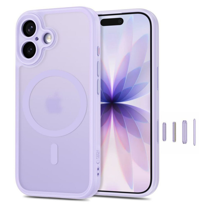 Θήκη Tech-Protect MagPeak MagSafe CC για Apple iPhone 17, ματ λεβάντα