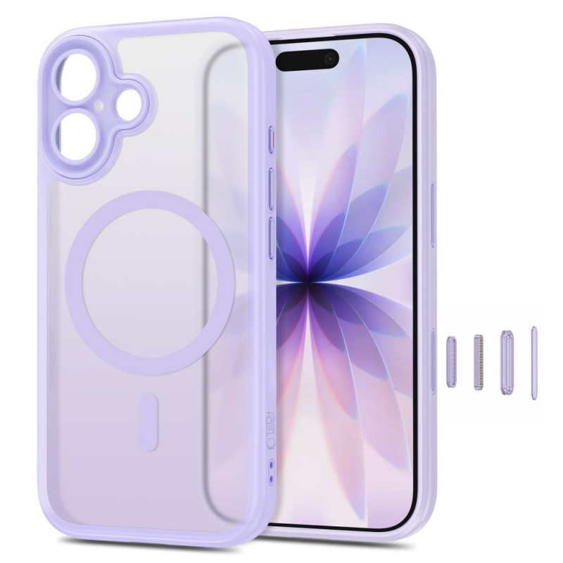 Θήκη Tech-Protect MagPeak MagSafe CC για Apple iPhone 17, ματ λεβάντα