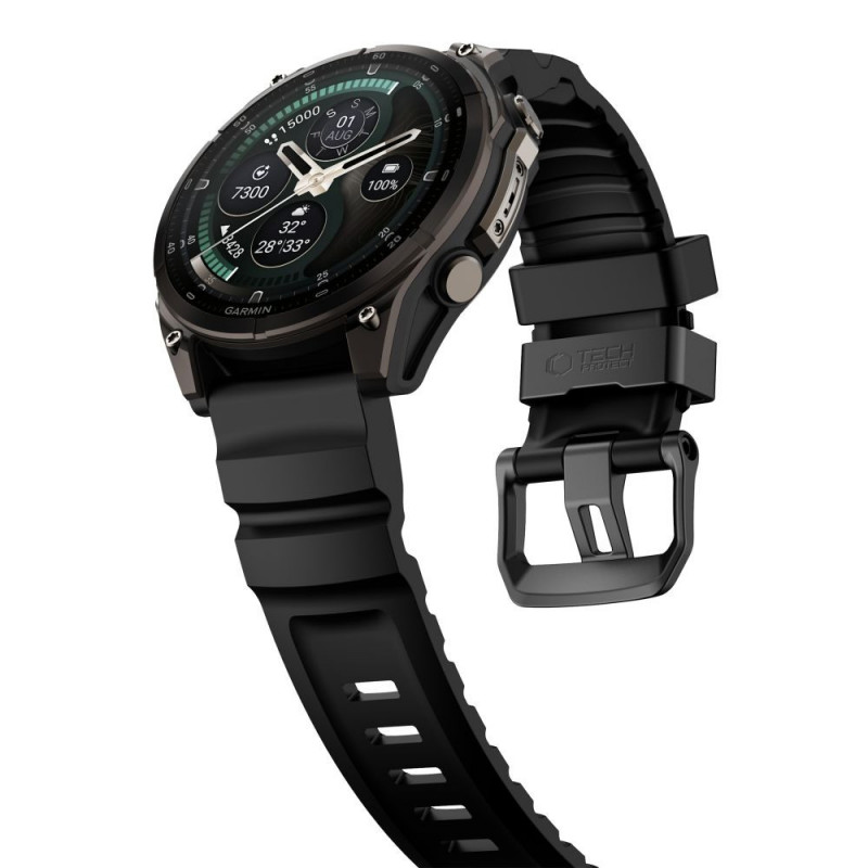 Tech-Protect Motion Λουράκι Ρολογιού για Garmin Fenix 5X / 5X Plus / 6X / 6X Pro / 7X / 8 / 8 Pro / 9 / 9 Pro (47 mm), Μαύρο
