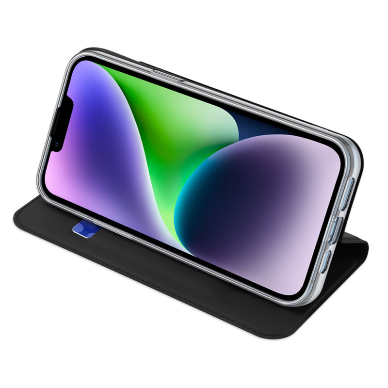 Θήκη πορτοφόλι Dux Ducis Skin Pro για Apple iPhone 15 Plus, μαύρη