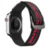Dux Ducis Outdoor Version Λουράκι από Νάιλον για Apple Watch Ultra, SE, 8, 7, 6, 5, 4, 3, 2, 1 (49, 45, 44, 42 mm), Μαύρο και Κόκκινο