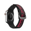 Dux Ducis Outdoor Version Λουράκι από Νάιλον για Apple Watch Ultra, SE, 8, 7, 6, 5, 4, 3, 2, 1 (49, 45, 44, 42 mm), Μαύρο και Κόκκινο