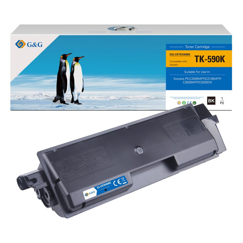 Συμβατό τονερ G&G για Kyocera TK590K / 1T02KV0NL0 (14432)