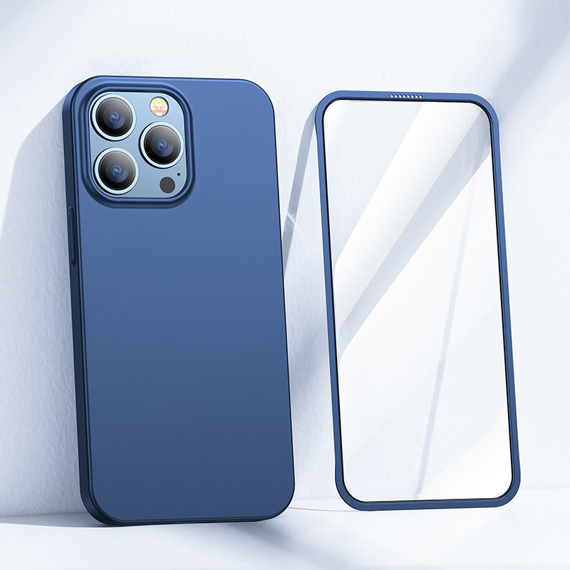 Θήκη Joyroom 360 Full Case + Tempered Glass για Apple iPhone 13 Pro Max, JR-BP928, Μπλε