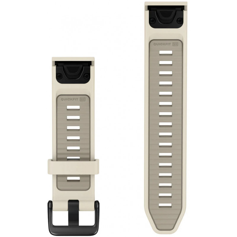 Garmin QuickFit λουράκι 20 mm, σιλικόνη, Cream / French Gray (010-14506-04)