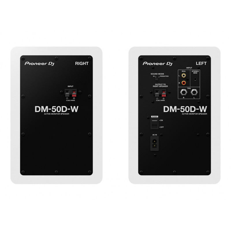 Ενεργό ηχείο monitor Pioneer DJ DM-50D-W, 5 ίντσες, 25 W (2 τεμ.), λευκό