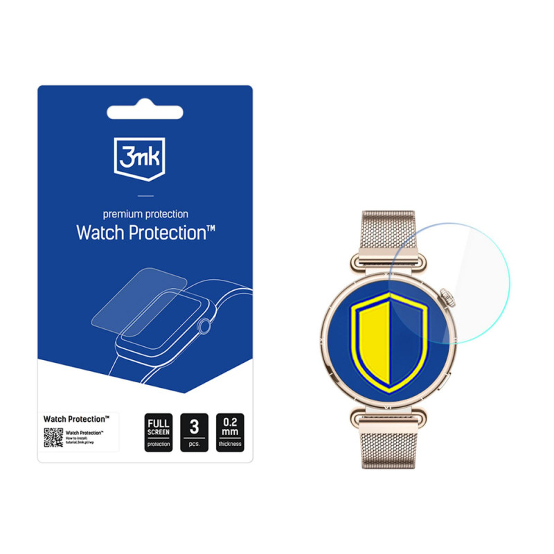 Υβριδικό προστατευτικό οθόνης 3MK FlexibleGlass Watch για Huawei Watch GT 6 41 mm