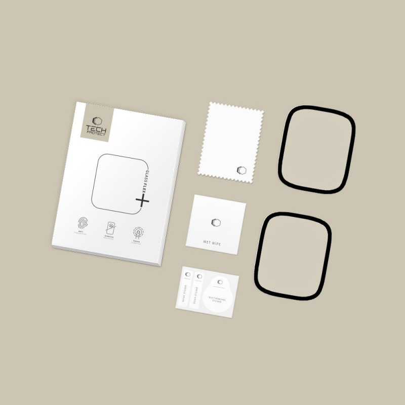 Tech-Protect Glass Flex+ Xiaomi Redmi Watch 6 Υβριδικό Γυαλί, Μαύρο (2 τεμ.)