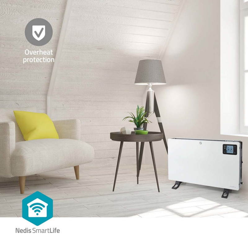 Nedis SmartLife HTCO50WTW Ηλεκτρικός Θερμαντήρας, 2000 W, Λευκός