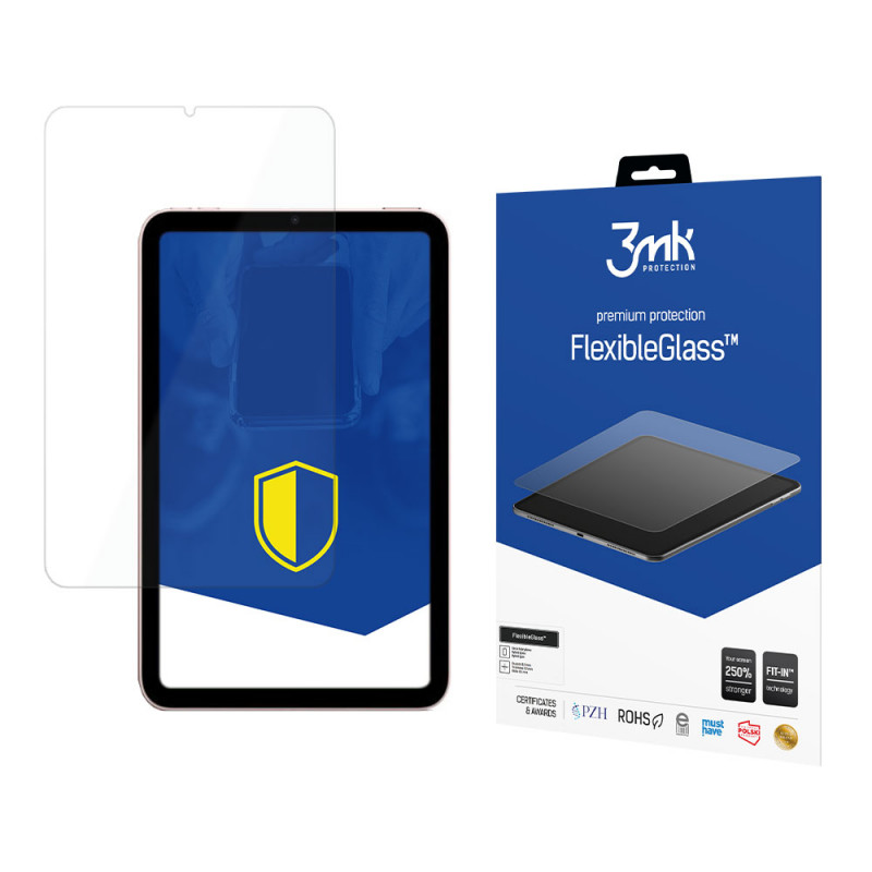 3MK FlexibleGlass Υβριδικό Γυαλί Προστασίας Οθόνης για Apple iPad mini 2021 (6η γενιά) / iPad mini 8.3" 2024 (7η γενιά)