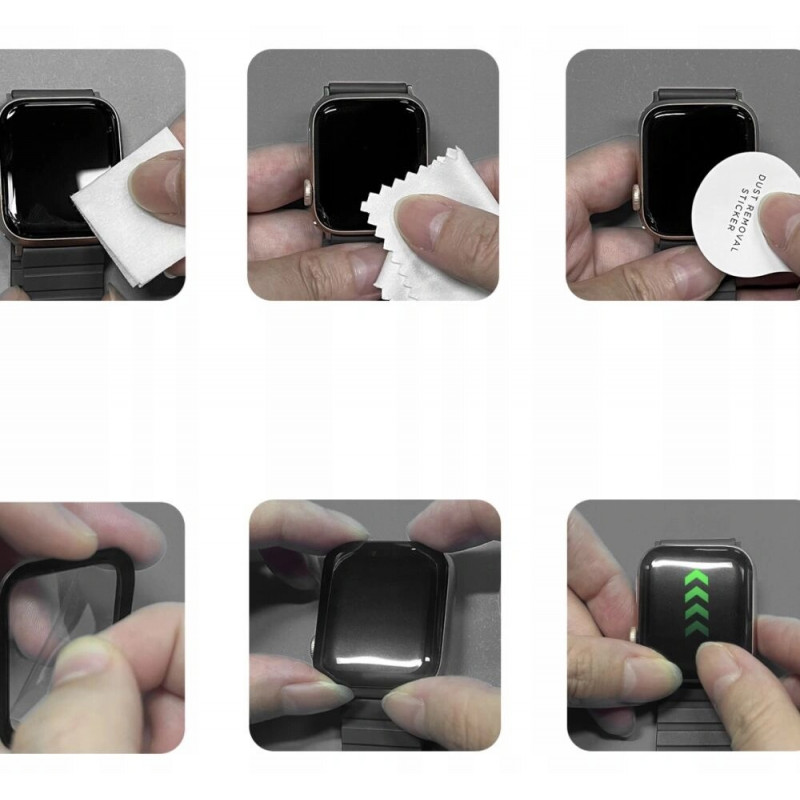 Tech-Protect Glass Flex+ THP4226 Υβριδικό Γυαλί για Huawei Watch Fit 3 / 4 (2 τεμ.), Μαύρο