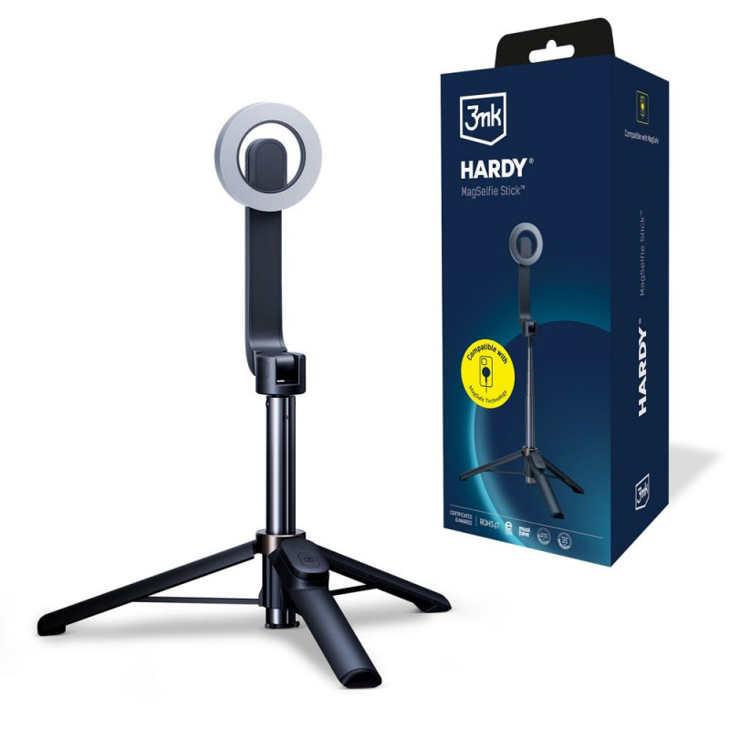 3MK HARDY MagSelfie Selfie Stick, Μαύρο
