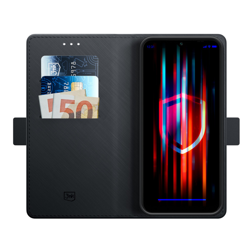 Θήκη πορτοφόλι 3MK Wallet Case 156195-0 για Samsung Galaxy A14 4G, μαύρη