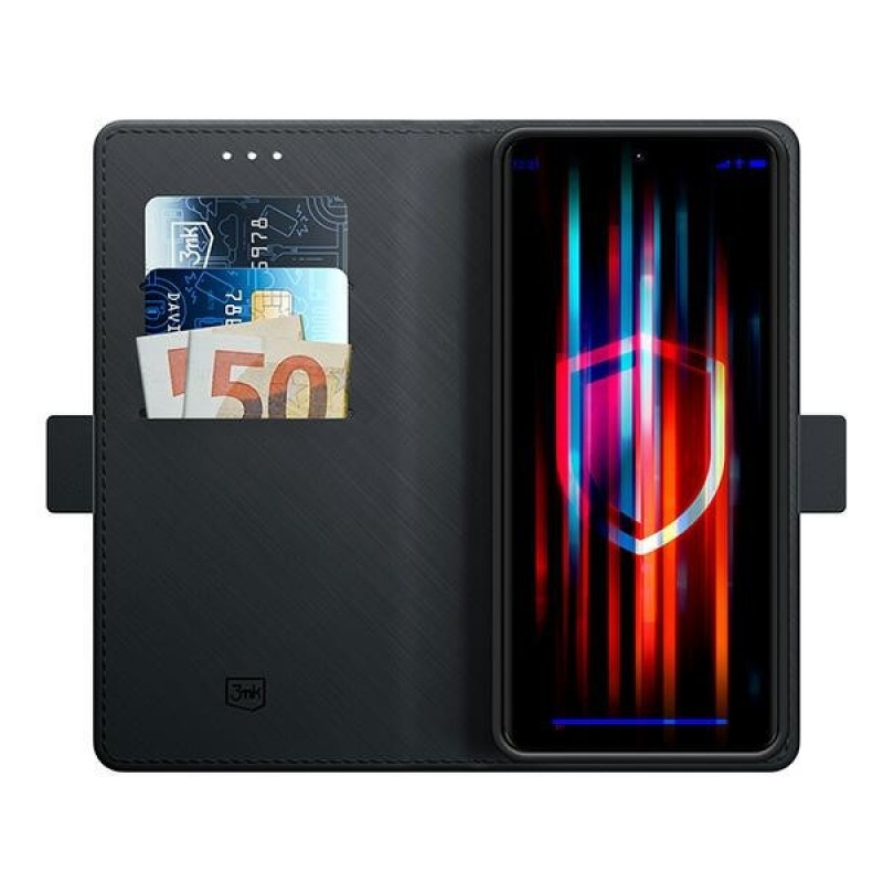 Θήκη πορτοφόλι 3MK Wallet Case 3MK6305 για Xiaomi Redmi Note 13 Pro+, μαύρη