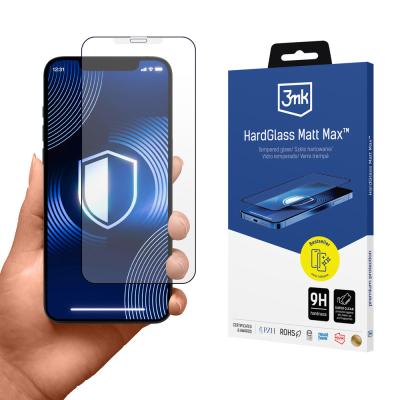 3MK HardGlass Matt Max αντιθαμβωτικό (ματ) προστατευτικό οθόνης από σκληρυμένο γυαλί για Apple iPhone XS Max / 11 Pro Max