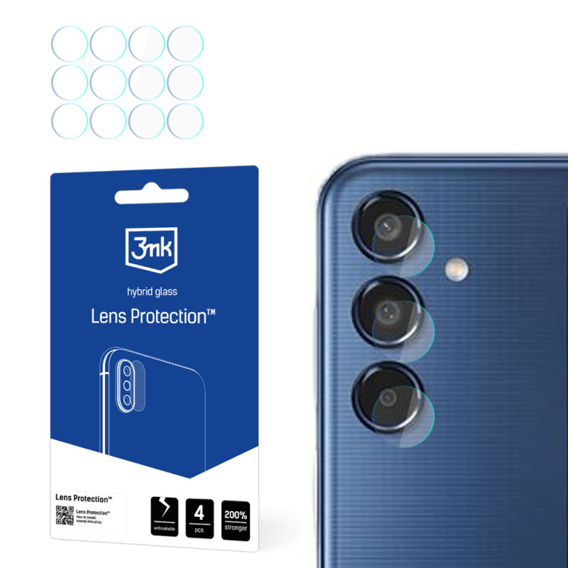 Προστασία φακού κάμερας 3MK Lens Protection 3MK6066 υβριδικό γυαλί για Samsung Galaxy M35 (4 τεμ.)