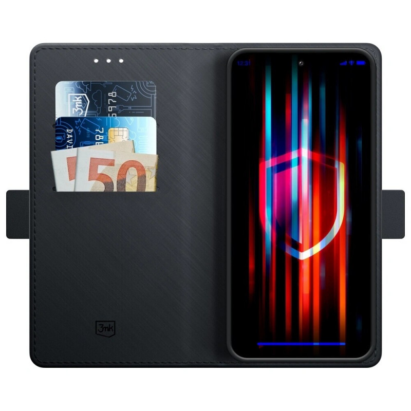 Θήκη πορτοφόλι 3MK για Xiaomi 14 Pro, μαύρη