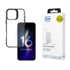 Θήκη 3mk Satin Armor Case+ για Apple iPhone 16 Pro Max, Διαφανής με Μαύρο Πλαίσιο