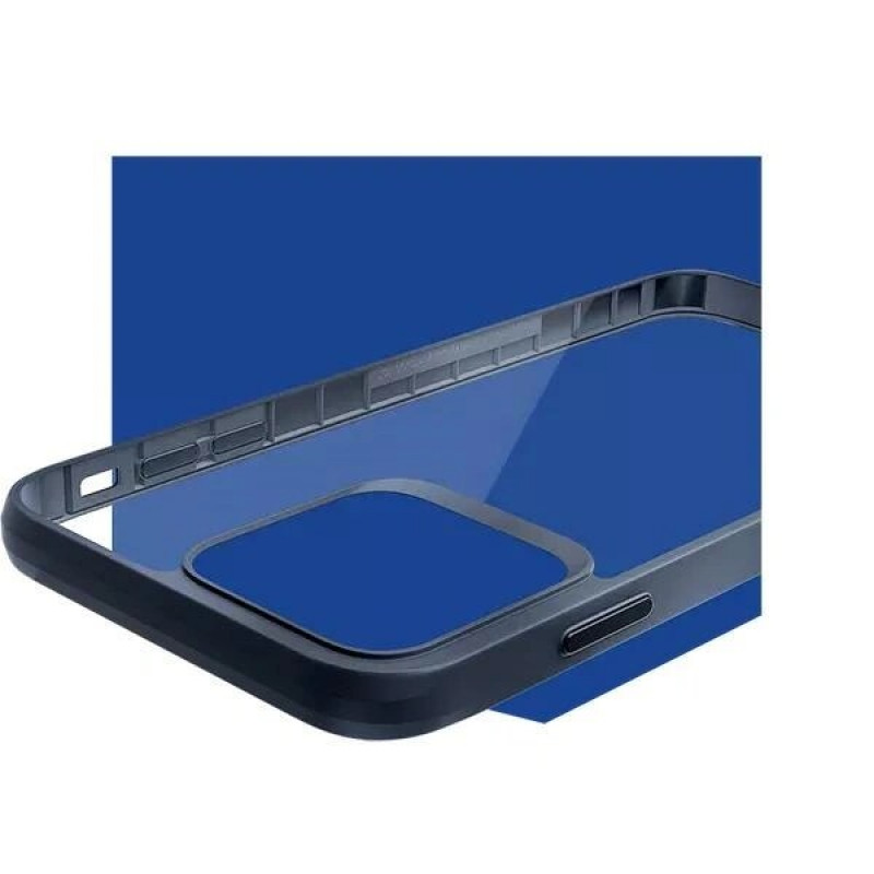 Θήκη 3mk Satin Armor Case+ για Apple iPhone 16 Pro Max, Διαφανής με Μαύρο Πλαίσιο