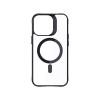Θήκη 3mk Satin Armor MagCase με MagSafe για Apple iPhone 16 Pro, Διάφανη με Μαύρο Πλαίσιο