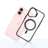 Θήκη 3mk Satin Armor MagCase με MagSafe για Apple iPhone 16 (W-3SAMaCa-AiP16-0), Διάφανη με Μαύρο Πλαίσιο