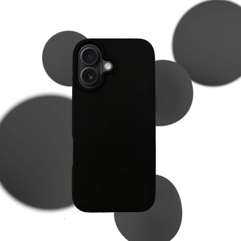 Θήκη σιλικόνης 3mk για Apple iPhone 16 Plus, μαύρη