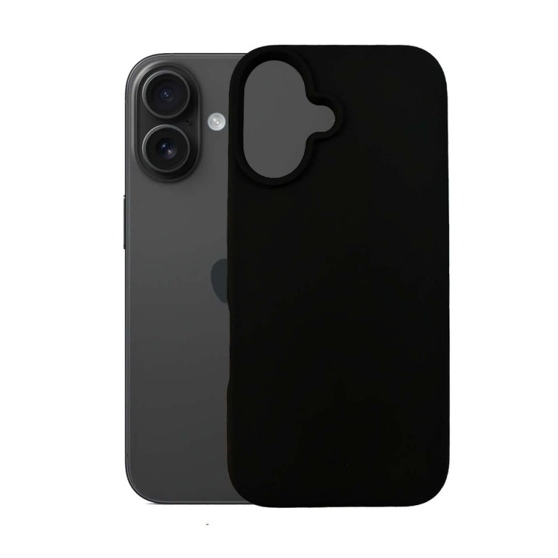 Θήκη σιλικόνης 3mk για Apple iPhone 16 Plus, μαύρη