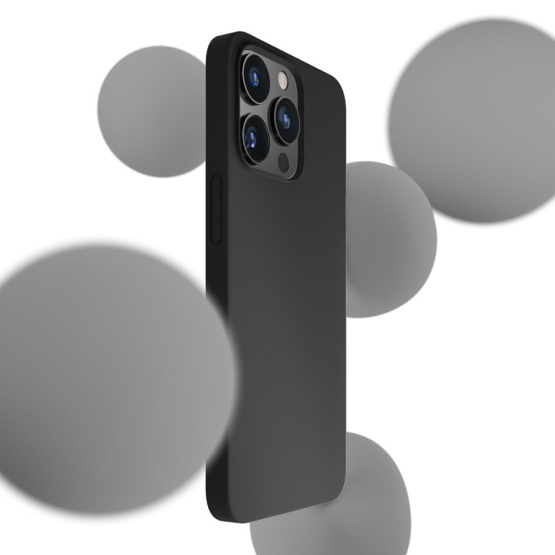 Θήκη σιλικόνης 3mk για Apple iPhone 16 Pro, μαύρη