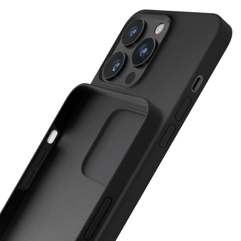 Θήκη σιλικόνης 3mk για Apple iPhone 16 Pro Max, μαύρη