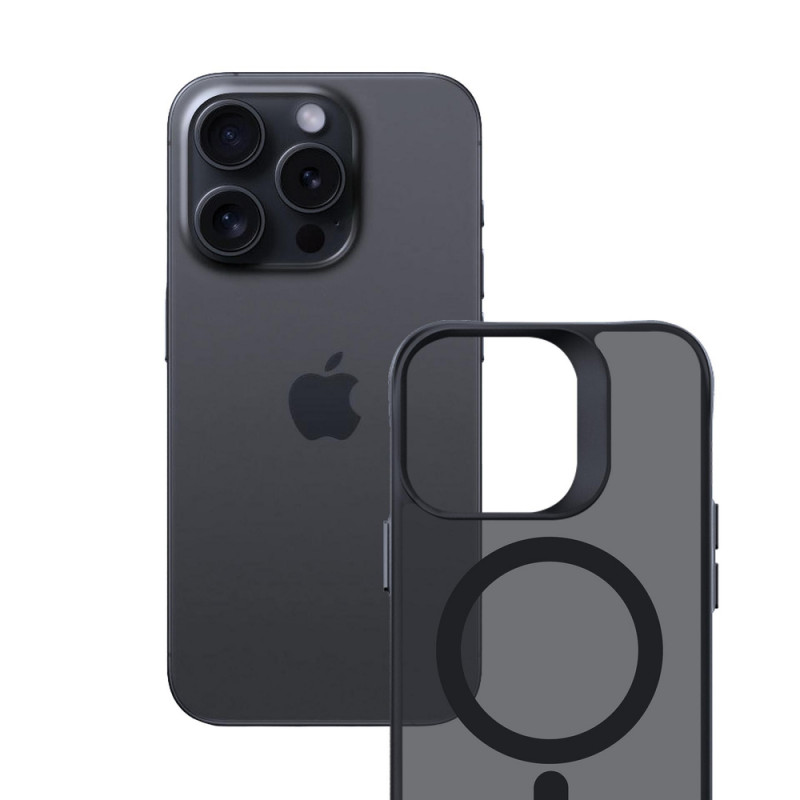 Θήκη 3mk Smoke MagCase με MagSafe για Apple iPhone 16 Pro Max (W-3SmoMaCa-AiP16PM-0), Ημιδιαφανής