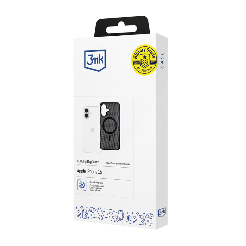 3mk COOLing MagCase για Apple iPhone 16 Plus, μαύρη