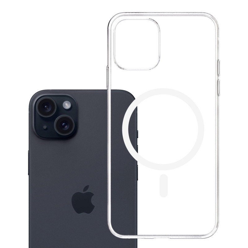3mk Clear MagCase για Apple iPhone 15, Διάφανη