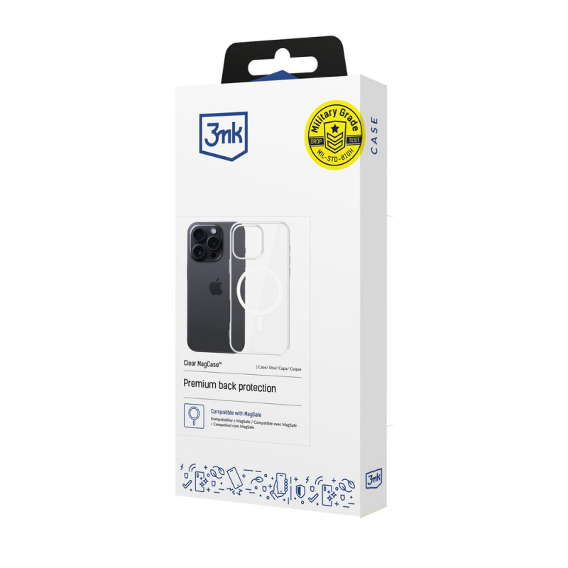 3mk Clear MagCase για Apple iPhone 16 Pro Max, Διάφανη
