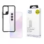 Θήκη 3MK Satin Armor Case+ W-3SArCaP-SaGa106-0 για Samsung Galaxy A35 5G, διαφανής με μαύρο πλαίσιο