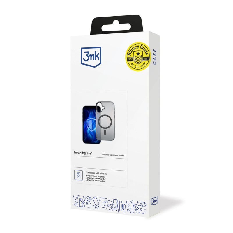 Θήκη 3MK Frosty MagCase για Apple iPhone 16 Plus, μαύρη