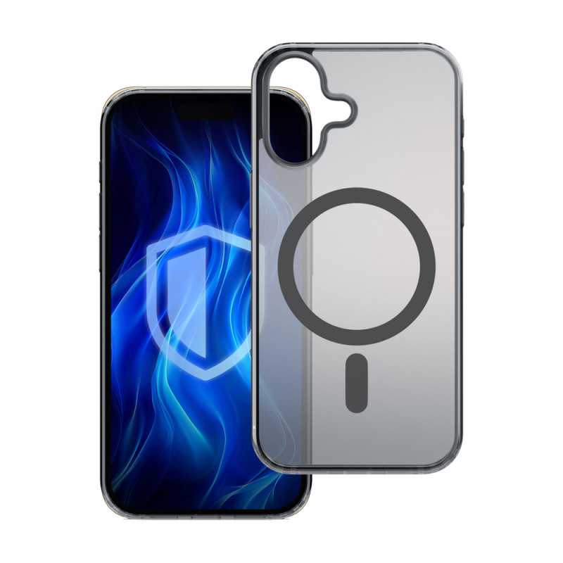 Θήκη 3MK Frosty MagCase για Apple iPhone 16 Plus, μαύρη