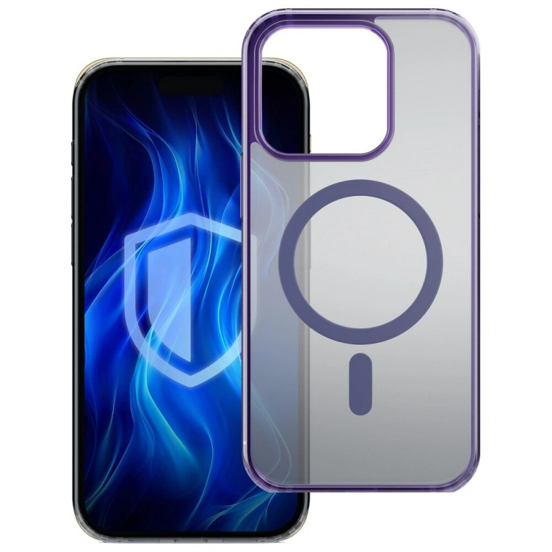 Θήκη smartphone 3MK Frosty MagCase MagSafe για Apple iPhone 13 Pro, μωβ
