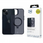 Θήκη smartphone 3MK Smoke Case Mag&Stand MagSafe με βάση για Apple iPhone 14 Plus, μαύρη