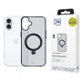 Θήκη smartphone 3MK Smoke Case Mag&Stand MagSafe με βάση για Apple iPhone 16 Plus, διαφανής