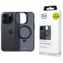 Θήκη 3MK Smoke Case Mag&Stand για Apple iPhone 16 Pro Max, πολυανθρακικό, μαύρη