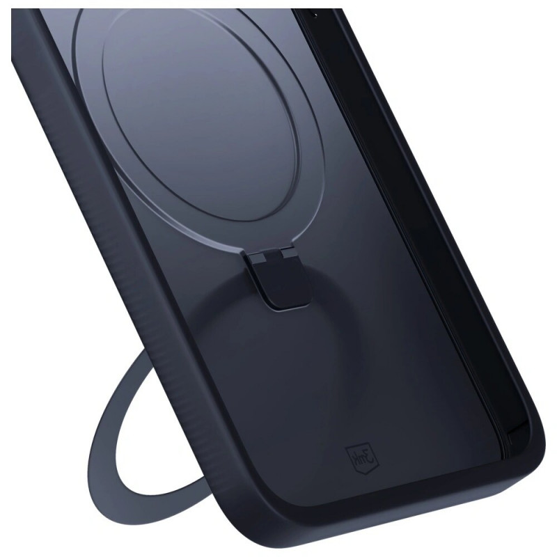 Θήκη 3MK Smoke Case Mag&Stand για Apple iPhone 16 Pro Max, πολυανθρακικό, μαύρη