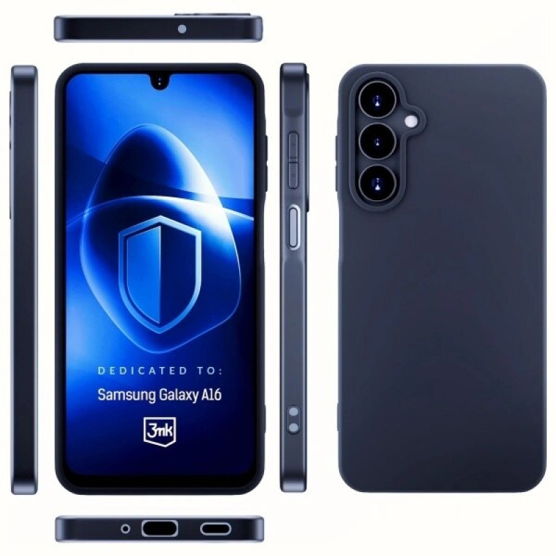 Θήκη 3MK Matt Case για Samsung Galaxy A16, μαύρη
