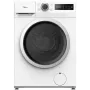 Midea MF110W80/W-PL Λεπτό Πλυντήριο Ρούχων, 8 kg, Λευκό/Μαύρο