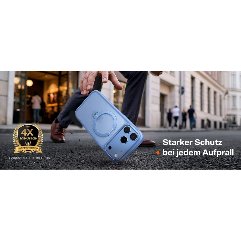 Θήκη TORRAS Ostand Q3 Spin για Apple iPhone 18 Pro Max / 17 Pro Max, MagSafe, Μπλε