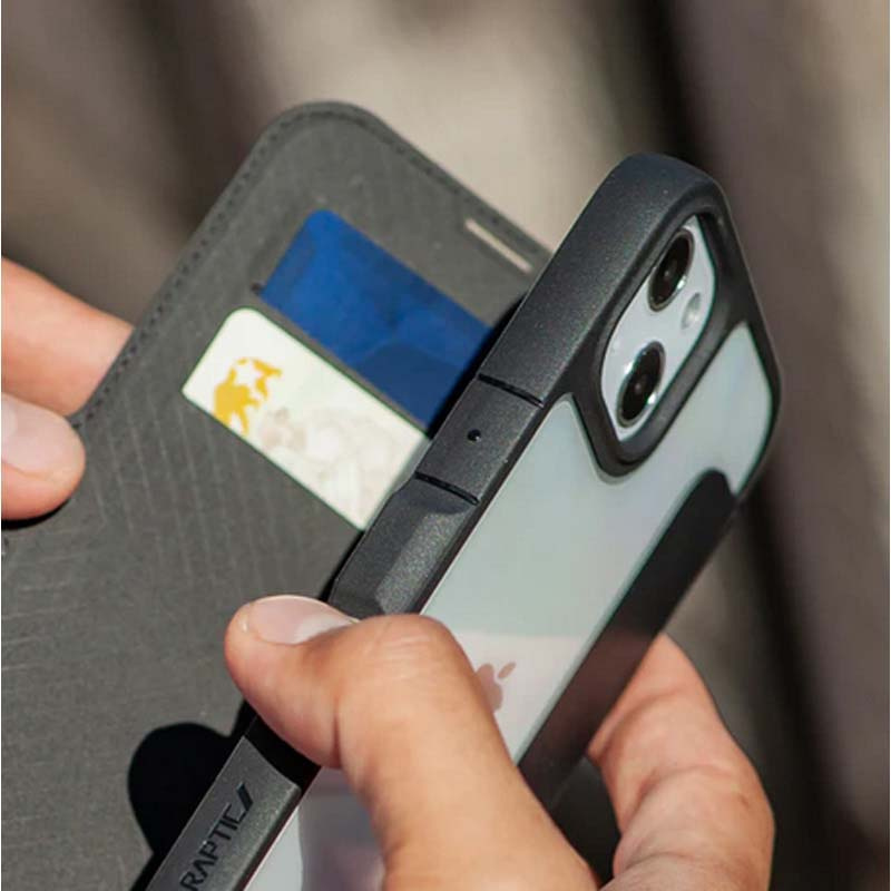 Θήκη X-Doria Raptic Urban Folio για Apple iPhone 14 Plus / 15 Plus, μαύρη