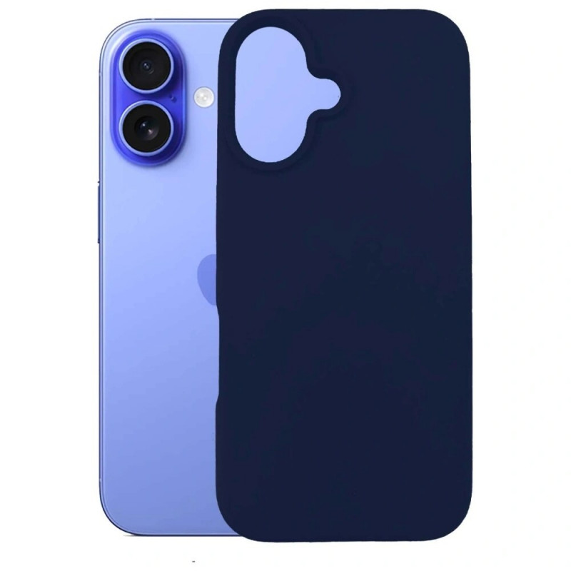 Θήκη σιλικόνης 3MK για Apple iPhone 16 Plus, μπλε ναυτικό