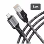 Goobay Προσαρμογέας AXAGON ADE-CM30 USB-C Gigabit Ethernet με ενσωματωμένο καλώδιο CAT6 3 m, RJ-45