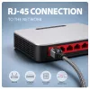 Goobay Προσαρμογέας AXAGON ADE-CM30 USB-C Gigabit Ethernet με ενσωματωμένο καλώδιο CAT6 3 m, RJ-45